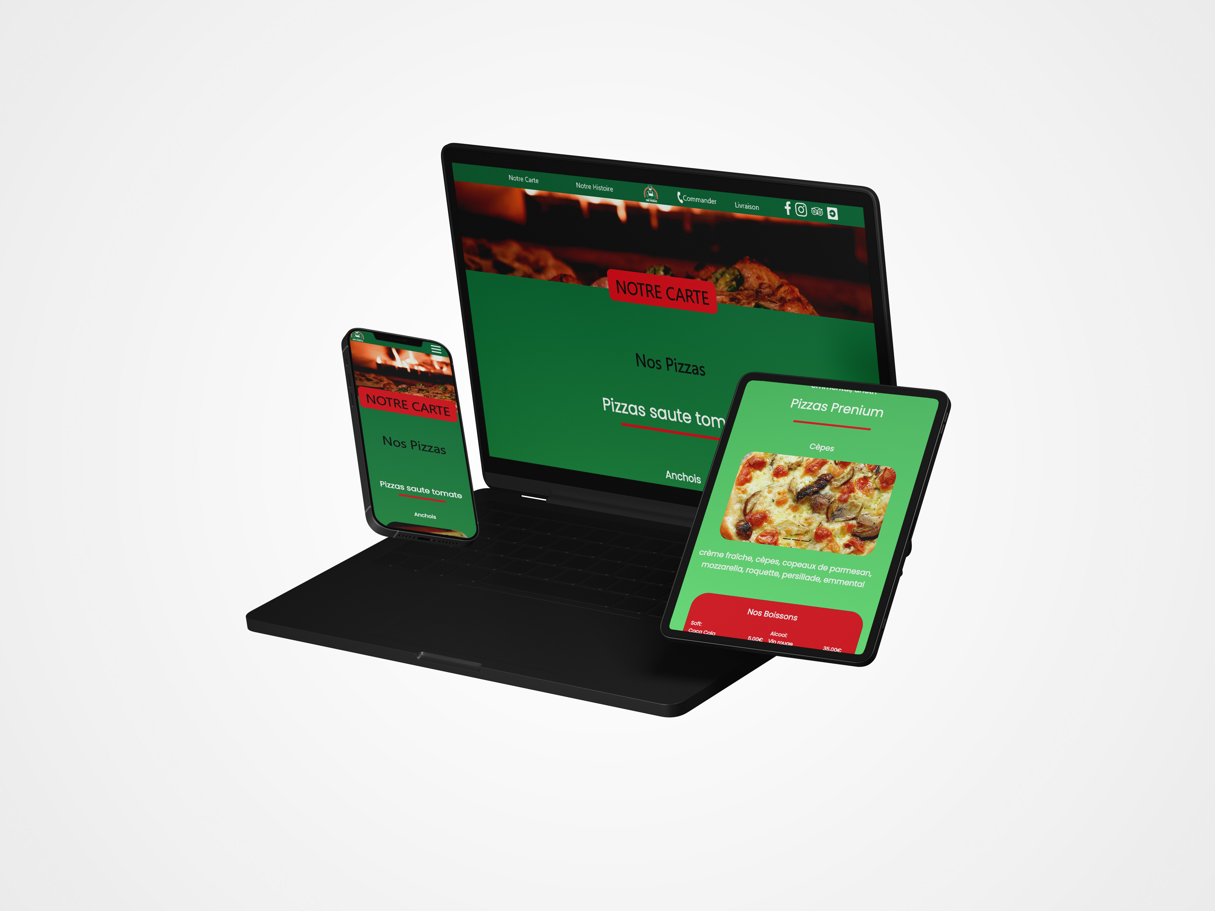 Projet de Demphis Dibi de création de site avec Bootstrap